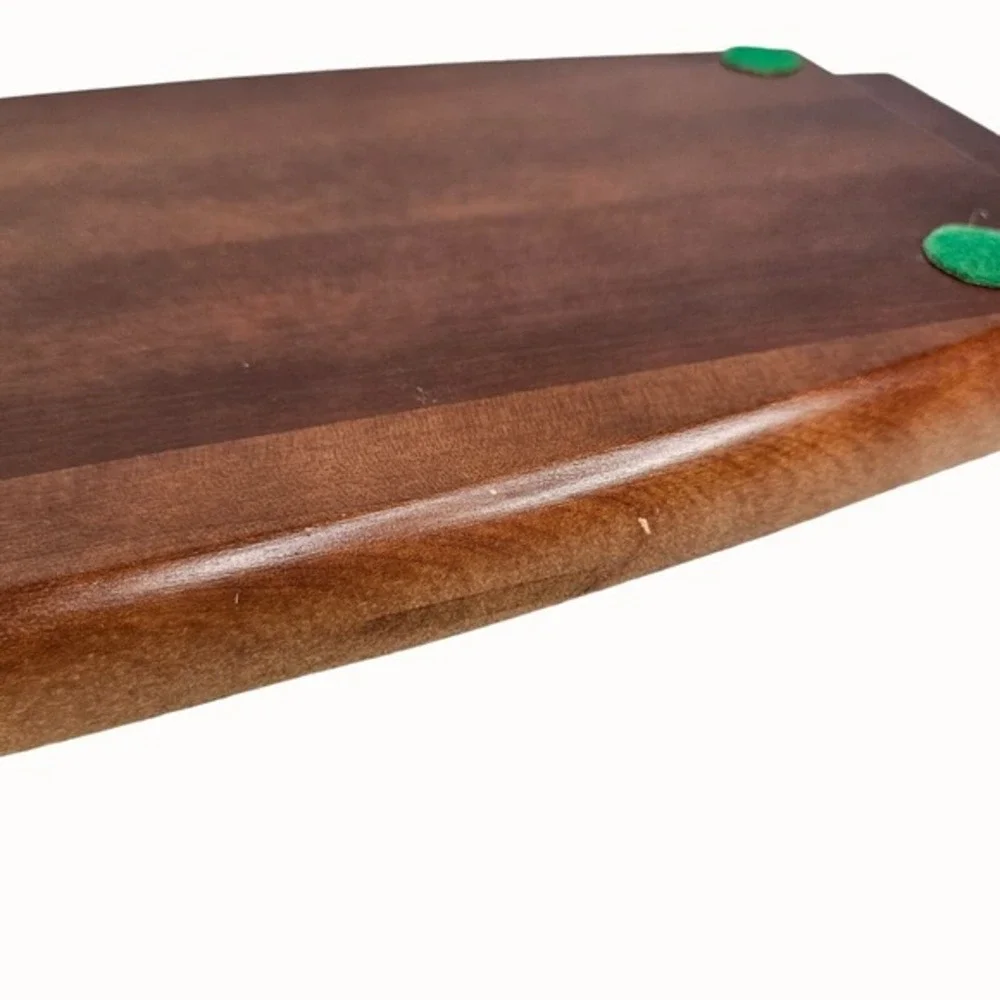 Cheese Board Set With Knife Ceramic Tile MCM‎ Hardwood Japan Mid Century Has Box